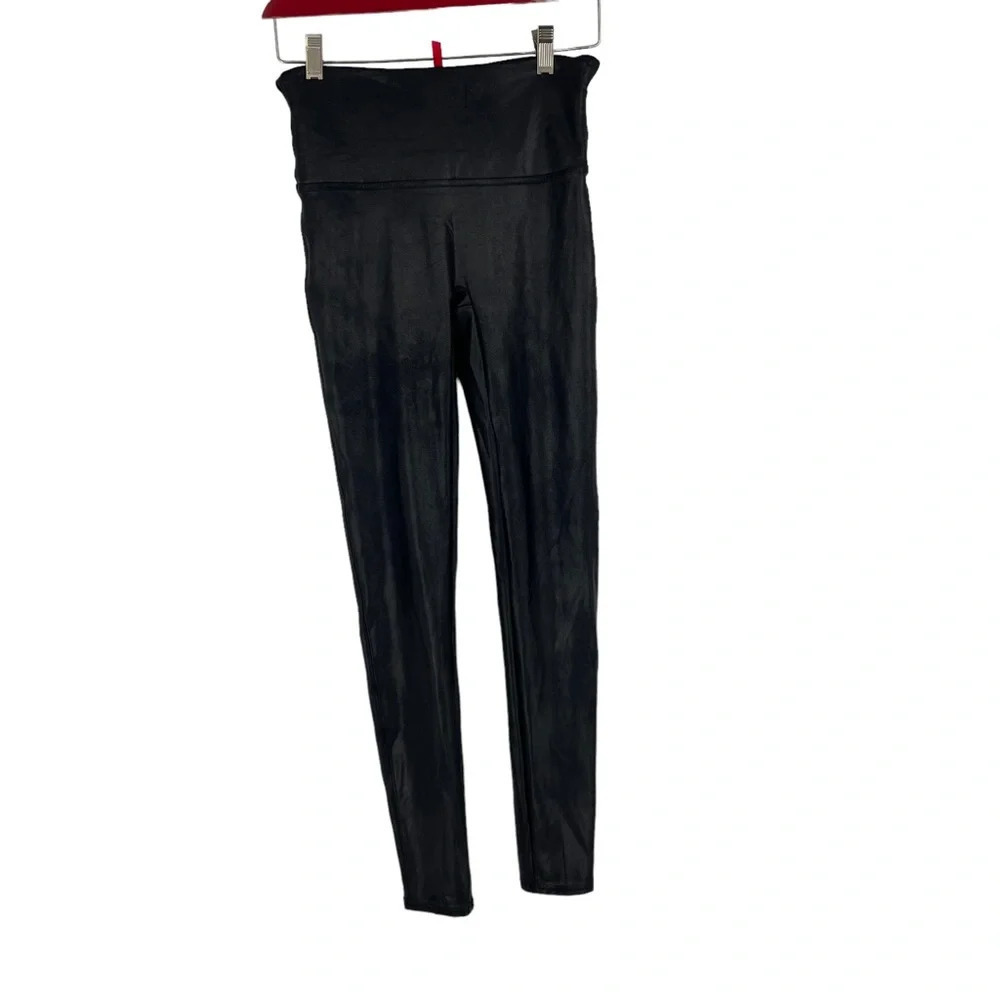 SPANX Faux leather leggings black medium